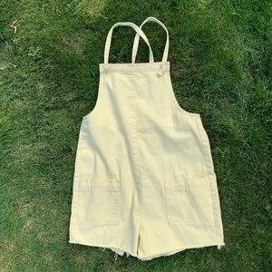 Urban Outfitters yellow romper size small